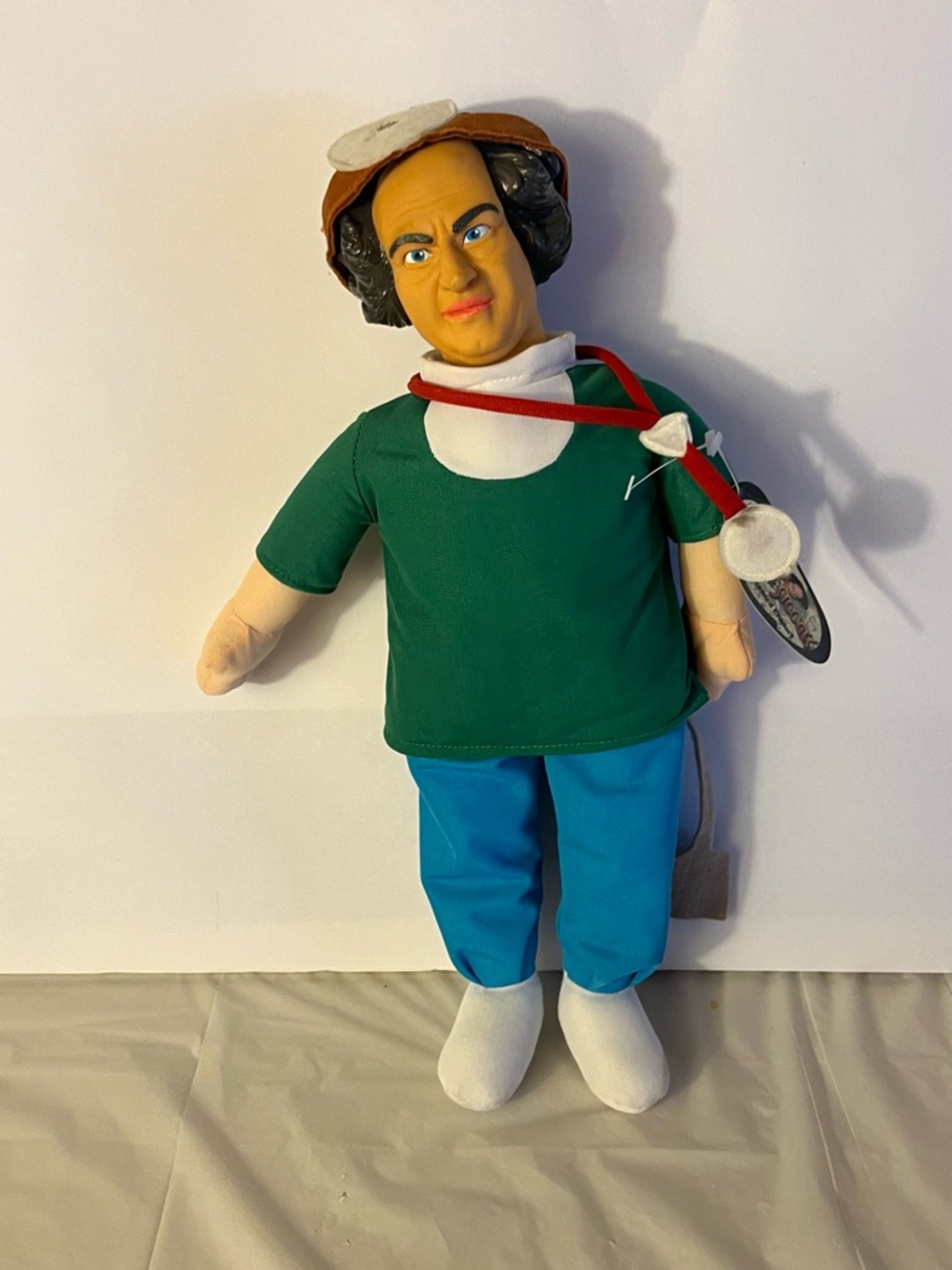 Vintage 2001 Larry Fine Three Stooges Doll With Tag